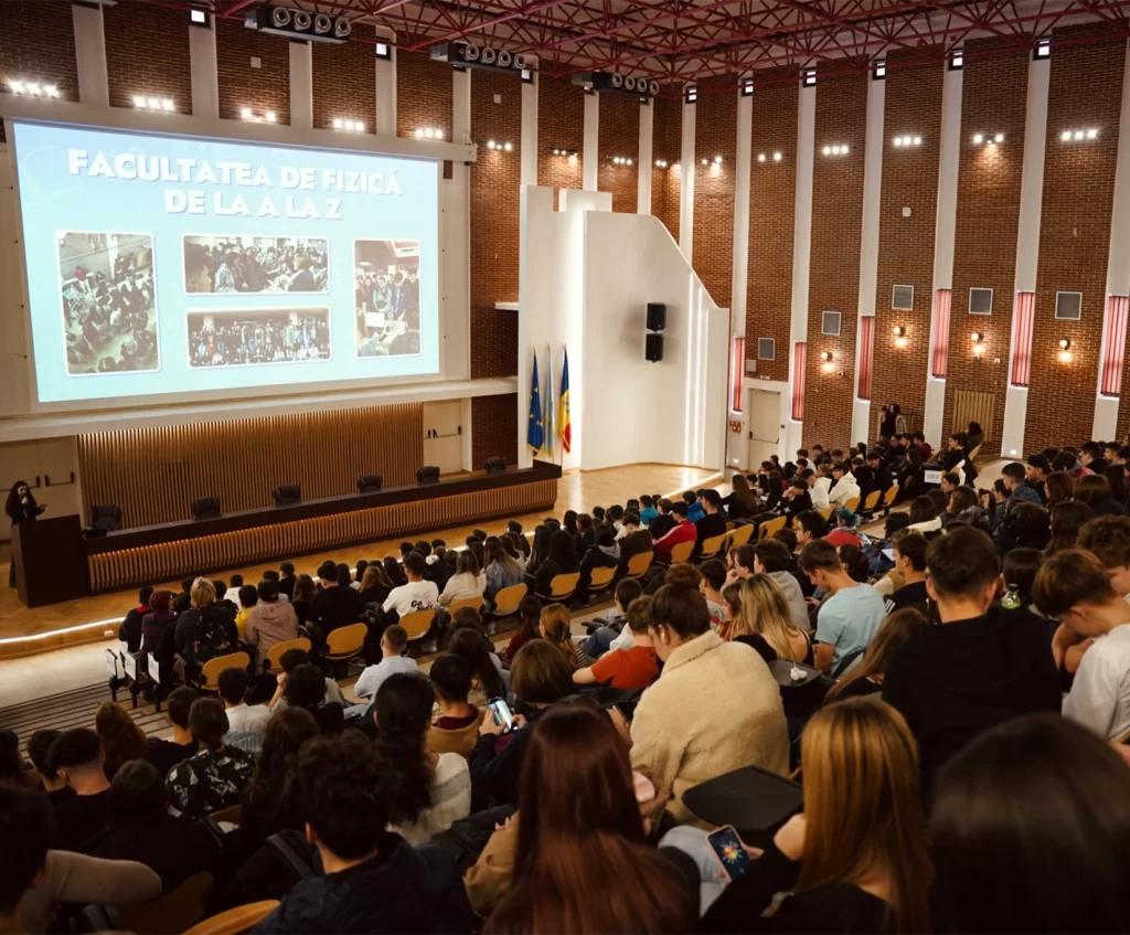 A unsprezecea ediție a Târgului de Știință și Educație „Cu mic, cu mare… prin Univers”, organizat la Facultatea de Fizică a Universității din București