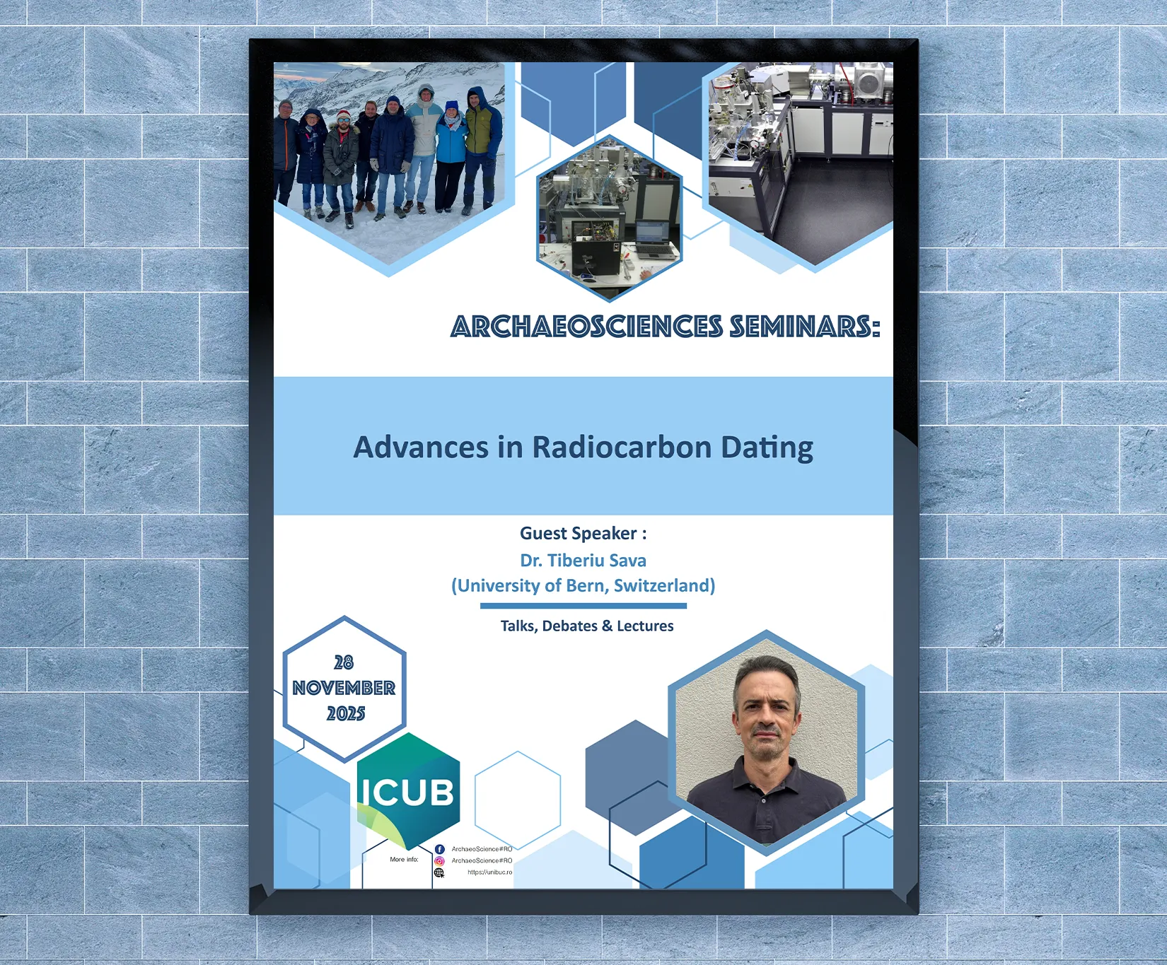 icub va invita la prelegerea advances in radiocarbon dating sustinuta de dr tiberiu sava de la unive